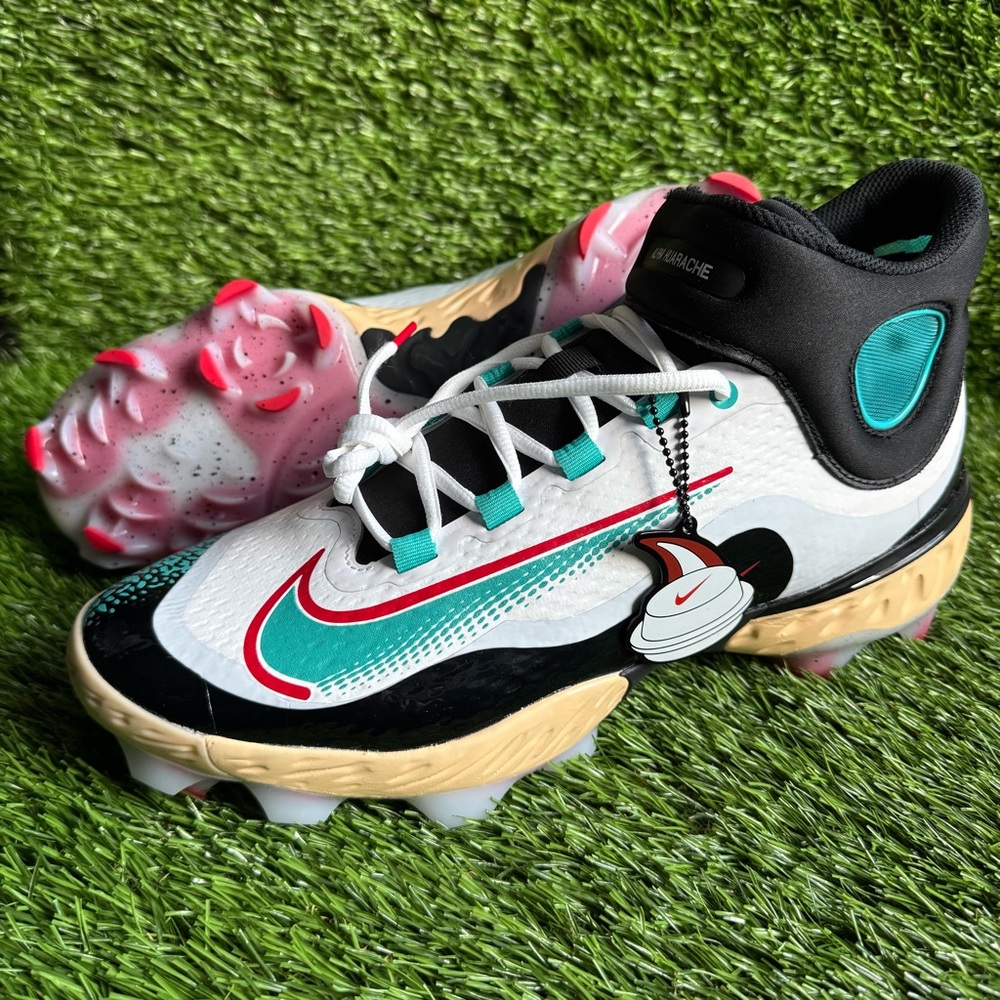 Nike Alpha Huarache Elite Mid MCS Cleats 12 Paul Goldschmidt HJ7965-102 Baseball